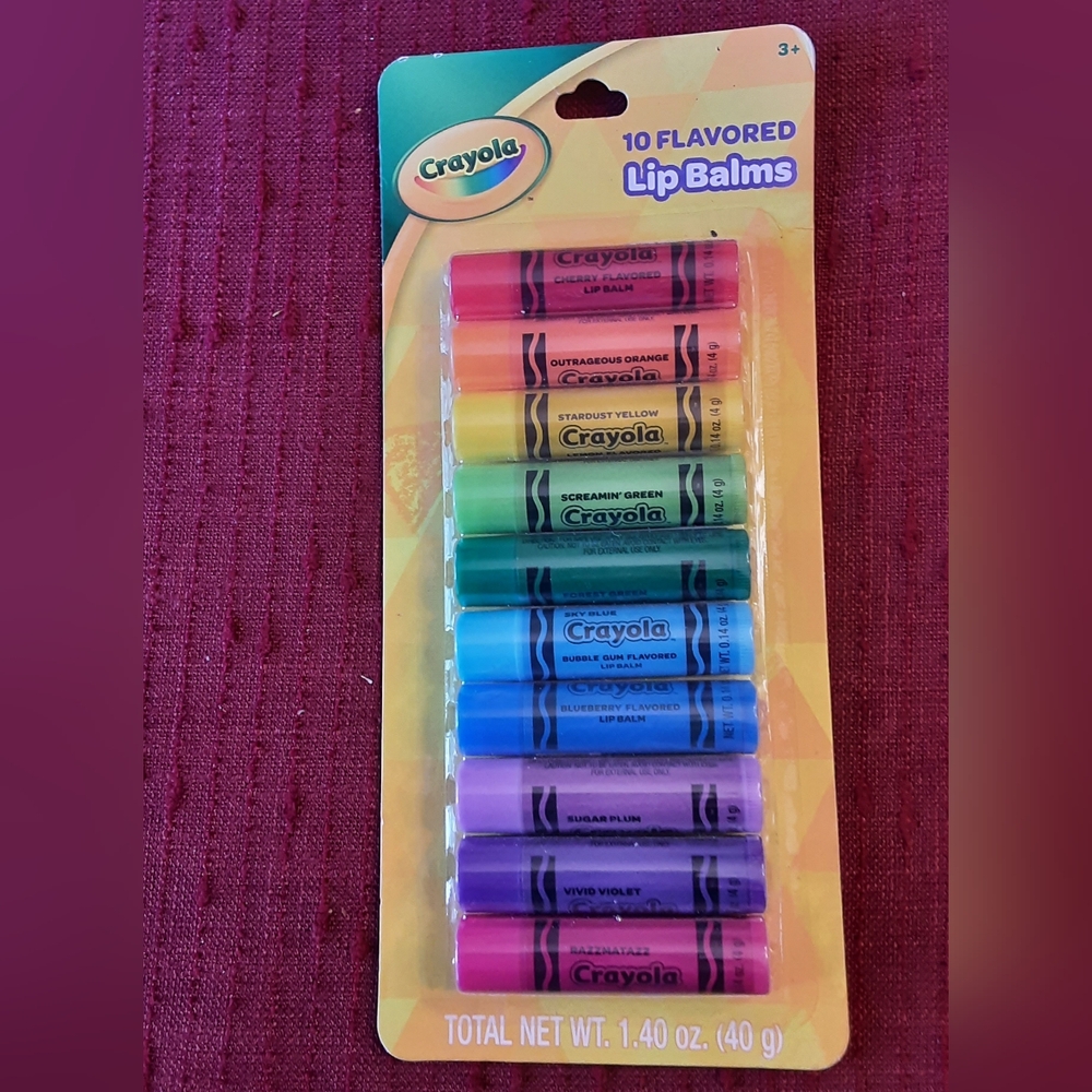 FREE W/$50 PURCHASE...New Crayola Lip Balm Set
